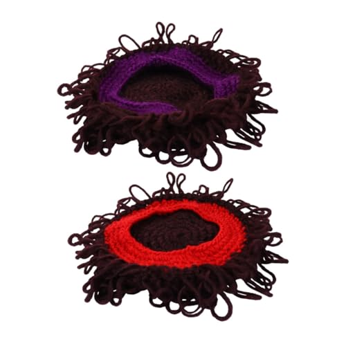 Hemobllo Perückenhut Gestrickt Realistische Fotografie Mütze für Cosplay Komfortable Handarbeit Kopfbedeckung für Jungen und Mädchen Halloween Kostüm Accessoire Hemobllo Perückenhut Gestrickt Realistische Fotografie Mütze für Cosplay Komfortable Handarbeit Kopfbedeckung für Jungen und Mädchen Halloween Kostüm Accessoire von Hemobllo