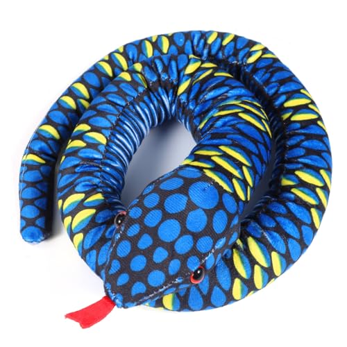 Hemobllo Plüschschlange Kuscheltier aus Weichem PP Baumwollmaterial Langlebig und Hautfreundlich als und Auffällige Dekoration für Zuhause und Halloween Partys von Hemobllo