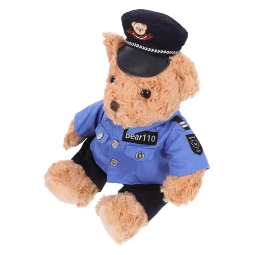 Hemobllo Polizeibärenpuppe Ausgestopfter Bär Kuscheltiere Bär Kind Plüschspielzeug Für Mädchen Plüschspielzeug Tragen Plüschbär Kuscheltier Für Freundin Stofftier Bär Pp Baumwolle Hemobllo Polizeibärenpuppe Ausgestopfter Bär Kuscheltiere Bär Kind Plüschspielzeug Für Mädchen Plüschspielzeug Tragen Plüschbär Kuscheltier Für Freundin Stofftier Bär Pp Baumwolle von Hemobllo