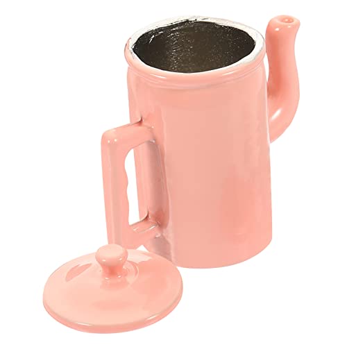Hemobllo Puppenhaus Zubehör Miniatur Kaffeekanne mit Deckel und Griff Detailreich Handgefertigt Dekorativ für Miniaturküche und Puppenhaus Deko Rosa Hemobllo Puppenhaus Zubehör Miniatur Kaffeekanne mit Deckel und Griff Detailreich Handgefertigt Dekorativ für Miniaturküche und Puppenhaus Deko Rosa von Hemobllo