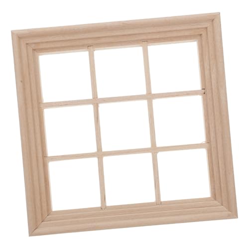 Hemobllo Puppenhausfenster Puppenhausmöbel Puppenhaus-Miniaturfenster Mini-Möbeltür Puppenhausrahmen Simulationsfenster für Puppenhaus Puppenhausverkleidung Holz Beige Hemobllo Puppenhausfenster Puppenhausmöbel Puppenhaus-Miniaturfenster Mini-Möbeltür Puppenhausrahmen Simulationsfenster für Puppenhaus Puppenhausverkleidung Holz Beige von Hemobllo