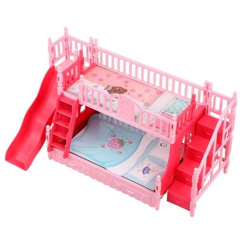 Hemobllo Puppenhausmöbel Doppellagiges Etagenbett für Puppenhaus Dekorationszubehör für Fantasievolles Hochwertige Langlebige Materialien für Kreative Hemobllo Puppenhausmöbel Doppellagiges Etagenbett für Puppenhaus Dekorationszubehör für Fantasievolles Hochwertige Langlebige Materialien für Kreative von Hemobllo