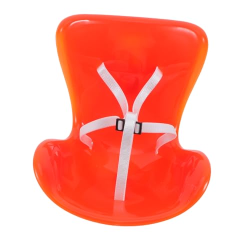 Hemobllo Puppensicherheitssitz Auto lüftungs Dekoration Dekorative Ornamente plastische Ornamente Puppenschutz Sofasitz Puppensitz Miniatursitz Kunststoffsitz Plastik Orange von Hemobllo