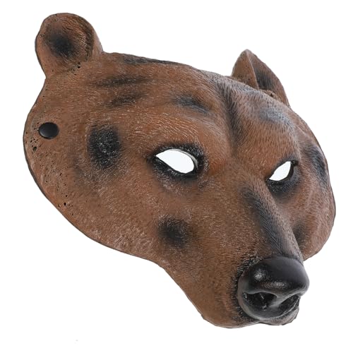 Hemobllo Realistische Bärenmaske Halbgesichts Cosplay Maske mit Elastischem Band Braune Tiermaske für Halloween Karneval Maskenball Festival Party und Verkleidung Leicht und Atmungsaktiv Hemobllo Realistische Bärenmaske Halbgesichts Cosplay Maske mit Elastischem Band Braune Tiermaske für Halloween Karneval Maskenball Festival Party und Verkleidung Leicht und Atmungsaktiv von Hemobllo