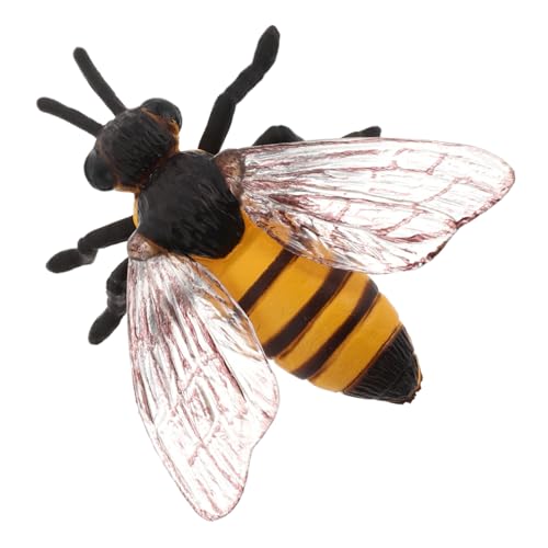 Hemobllo Realistische Bienenfigur aus Lernspielzeug für Dekoration für Schreibtische und Regale Fördert Kognitive Fähigkeiten und Kreative Gestaltung von Hemobllo