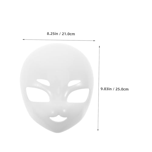 Hemobllo Realistische Vollgesichtsmaske Halloween Weiß Robuste Masquerade Cosplay Maske für Kostüm Events und Verkleidungen von Hemobllo