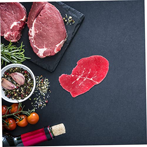 Hemobllo Realistisches Künstliches Miniatur Steak Deko Küchenmodell Kompakte Wiederverwendbares Fake Fleisch Prop für Restaurant Fotografie Party und Kreative Geschenke von Hemobllo