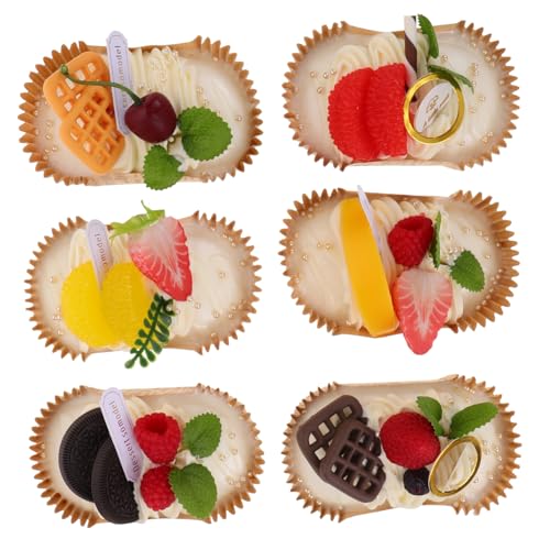 Hemobllo Realistisches PU Brotmodell Teilig Weiche Detailgetreue Simulation Vielseitig für Fotografie Dekoration und Bühnenrequisiten Langlebiges Kunstbrot für Restaurant und von Hemobllo