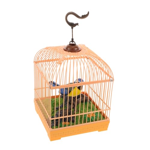 Hemobllo Realistisches Vogelspielzeug im Käfig Geräuschaktiviertes Singendes und Zwitscherndes mit Interaktiver Bewegung für Dekorative in Ihrem Zuhause Batteriebetrieben Hemobllo Realistisches Vogelspielzeug im Käfig Geräuschaktiviertes Singendes und Zwitscherndes mit Interaktiver Bewegung für Dekorative in Ihrem Zuhause Batteriebetrieben von Hemobllo