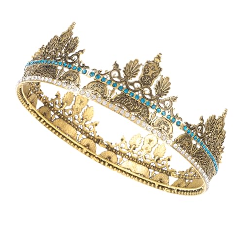 Hemobllo Retro Herrenkrone für Cosplay Vintage Kopfbedeckung Goldene Krone für Hochzeiten Abschlussball und Partys Metallkrone für Männer Vielseitiges Kostümzubehör Hemobllo Retro Herrenkrone für Cosplay Vintage Kopfbedeckung Goldene Krone für Hochzeiten Abschlussball und Partys Metallkrone für Männer Vielseitiges Kostümzubehör von Hemobllo