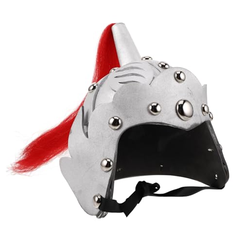 Hemobllo Ritterhelm Silber Chinesischer Antiker Helm Soldaten Helm für Kostümspiel Halloween Bühnenauftritte und Rollenspiele Vintage Design für Jungen und Mädchen Hemobllo Ritterhelm Silber Chinesischer Antiker Helm Soldaten Helm für Kostümspiel Halloween Bühnenauftritte und Rollenspiele Vintage Design für Jungen und Mädchen von Hemobllo