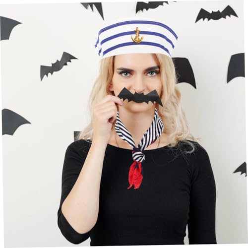 Hemobllo Sailor Cap und Schal aus Strapazierfähigem Unisex Matrosenmütze mit Atmungsaktivem Material Vielseitiges Kostüm Accessoire für Karneval Cosplay Maskerade und Themenpartys Hemobllo Sailor Cap und Schal aus Strapazierfähigem Unisex Matrosenmütze mit Atmungsaktivem Material Vielseitiges Kostüm Accessoire für Karneval Cosplay Maskerade und Themenpartys von Hemobllo