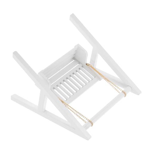 Hemobllo Schaukel für Puppenhaus Weißes Dekorationsmöbel für DIY Dollhouse für Langlebig und Robust Perfektes zu Besonderen Anlässen von Hemobllo