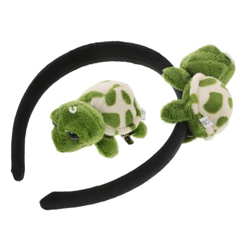 Hemobllo Schildkröten Stirnband mit Haarklammer Teiliges Halloween Kostüm Haarreif Weiches Tier Cosplay Zubehör für Party und Verkleidung und Langlebig Hemobllo Schildkröten Stirnband mit Haarklammer Teiliges Halloween Kostüm Haarreif Weiches Tier Cosplay Zubehör für Party und Verkleidung und Langlebig von Hemobllo