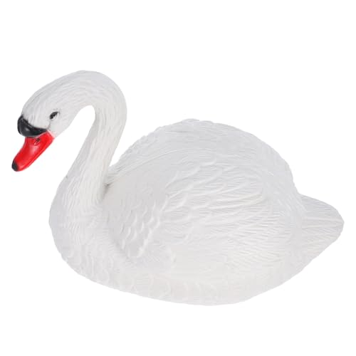 Hemobllo Simulierte Schwan -Ornamente Adornos para cocina Sonnenblumendekor Positive Tiere häkeln Halloween-Kürbisdekorationen drinnen Boden für Pflanzen Bürodekor chinesische Puppen Sport von Hemobllo