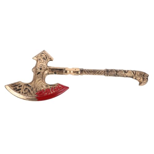 Hemobllo Simulierte Waffenprops Kostümzubehör Halloween-Performance-Requisite Bühnenrequisiten Cosplay-Party-Requisiten Party Performance Prop Plastik Golden von Hemobllo