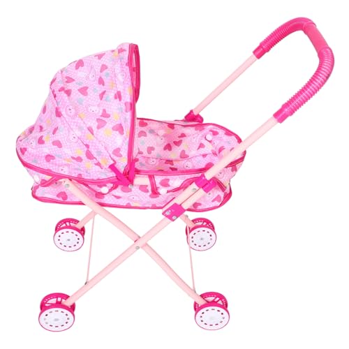 Hemobllo Simulierter Babywagen -Kinderwagen für Spielzeugauto Kinderspielzeug-Kinderwagen Puppenwagen Kinderwagen Oxford-Stoff Rosa Hemobllo Simulierter Babywagen -Kinderwagen für Spielzeugauto Kinderspielzeug-Kinderwagen Puppenwagen Kinderwagen Oxford-Stoff Rosa von Hemobllo