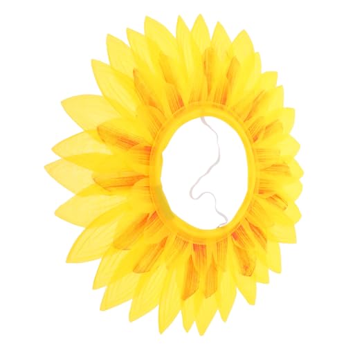Hemobllo Sonnenblumen Kopfbedeckung für Lustige Haardekoration für Tanzpartys und Festivals Leicht und Bequem Lebensechte Blumen für Auffällige Looks Passend zu Verschiedenen Kostümen von Hemobllo