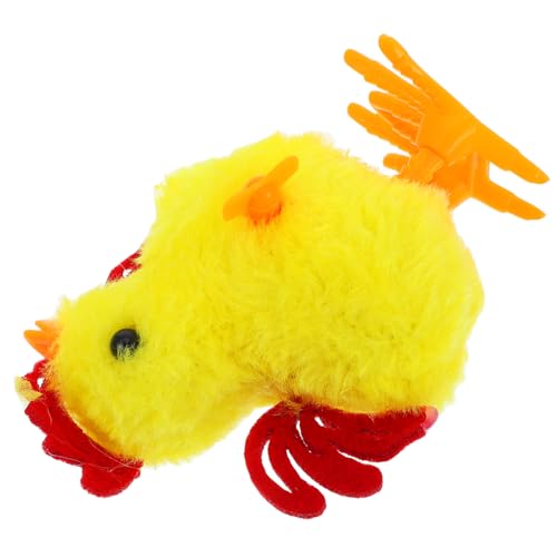 Hemobllo Springendes Huhn Tanzendes Hühnerspielzeug Osterküken Flauschiges Kükenspielzeug Hahn Plüsch Aufziehspielzeug Hahn Eier Spiel Hühnerspielzeug Hühnerleiter von Hemobllo