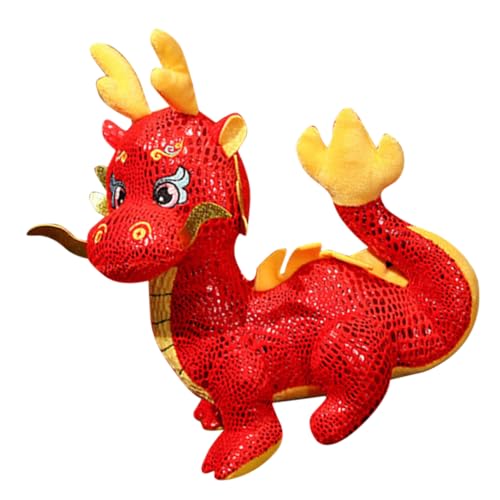 Hemobllo Sternzeichen-Drachen-Puppe Drachendekor Plüsch Drachenpuppen- süße Kuscheltiere Dekoration spielzeuge puppenaugen Drachenpuppe Jahresdrache Stofftier PP Baumwolle rot Hemobllo Sternzeichen-Drachen-Puppe Drachendekor Plüsch Drachenpuppen- süße Kuscheltiere Dekoration spielzeuge puppenaugen Drachenpuppe Jahresdrache Stofftier PP Baumwolle rot von Hemobllo