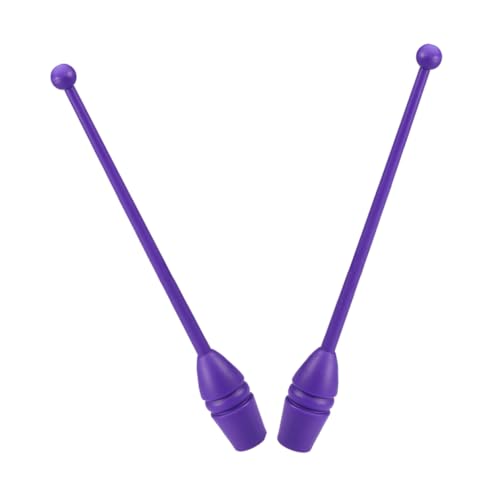 Hemobllo Stock für rhythmische Gymnastik Gymnastikstock Fitness-Rhythmus-Stick Vereine für Rhythmische Sportgymnastik Tanzrequisiten Turnsachen Handspielzeug Plastik Violett von Hemobllo