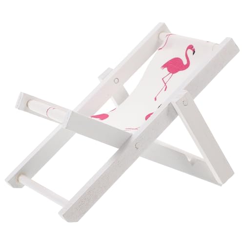 Hemobllo Strandkorb Dekoration Stuhlmodelldekor Zubehör Meer ästhetisch Puppenhaus-Stranddekoration stühle Strandkorb-Dekoration an der Küste Miniaturdekor Strandthema - Holz von Hemobllo