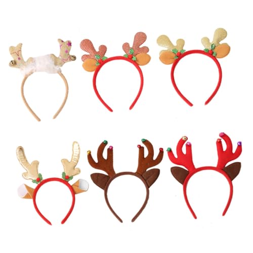 Hemobllo Teiliges Weihnachts Haarband für Weiches Sicheres Material Bequem und Langlebig Dekoratives Rentiergeweih Stirnband Festlicher Haarschmuck für Weihnachtsfeiern und Geschenke von Hemobllo