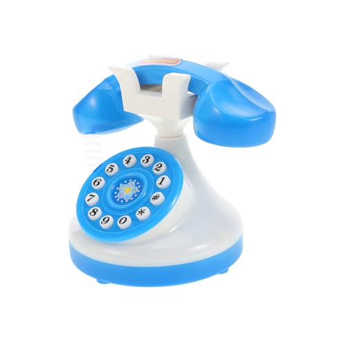 Hemobllo Telefonspielzeug für Interaktives Drehtelefon für Rollenspiele und Kreative Lernspiele ohne Batterien Robustes Kunststoffmaterial Unterwegs Blau Hemobllo Telefonspielzeug für Interaktives Drehtelefon für Rollenspiele und Kreative Lernspiele ohne Batterien Robustes Kunststoffmaterial Unterwegs Blau von Hemobllo