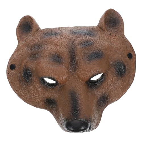 Hemobllo Tiergesichtsmaske Bär Realistische Halbmaske für Maskerade Halloween Kostümpartys Atmungsaktives PU Material Elastisches Band Frauen und Männer Hemobllo Tiergesichtsmaske Bär Realistische Halbmaske für Maskerade Halloween Kostümpartys Atmungsaktives PU Material Elastisches Band Frauen und Männer von Hemobllo