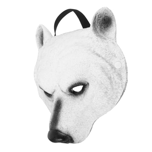 Hemobllo Tiermaske Nordpolbär PU Material Leicht Atmungsaktiv Karneval Party Maske Herren Maskerade Halloween Cosplay Dekoration Hemobllo Tiermaske Nordpolbär PU Material Leicht Atmungsaktiv Karneval Party Maske Herren Maskerade Halloween Cosplay Dekoration von Hemobllo