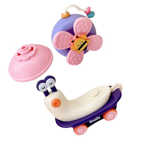 Hemobllo Tischwindmühle für Kleinkinder Montessori mit Saugnapf für Hochstuhl Fördert Motorische Fähigkeiten Sicher und Leicht zu Greifen für Junge Mädchen von Hemobllo