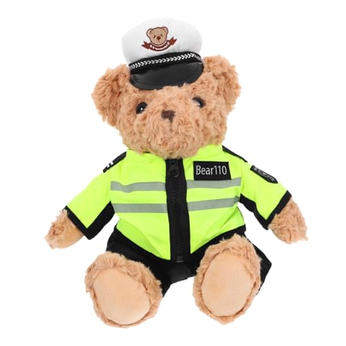 Hemobllo Verkehrspolizei-Bärenpuppe Stofftier Bär Kuscheltiere für Jungen ausgestopfter Bär Plüsch Hemobllo Verkehrspolizei-Bärenpuppe Stofftier Bär Kuscheltiere für Jungen ausgestopfter Bär Plüsch von Hemobllo