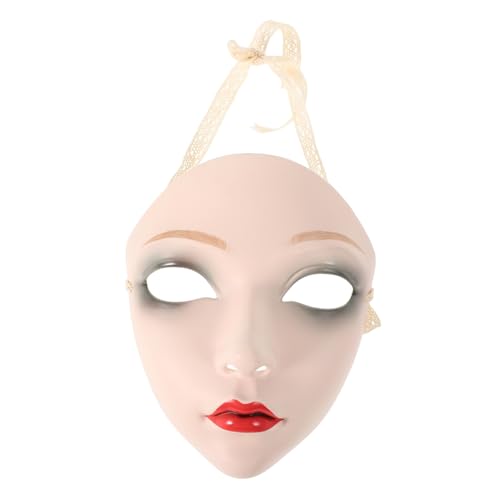 Hemobllo Vintage Chinesische Maske Handbemalte Komplette Gesichtsmaske für Hanfu Traditionelle Antike Masquerade Maske für Damen für Karneval Party Bühne und Kostümveranstaltungen Hemobllo Vintage Chinesische Maske Handbemalte Komplette Gesichtsmaske für Hanfu Traditionelle Antike Masquerade Maske für Damen für Karneval Party Bühne und Kostümveranstaltungen von Hemobllo