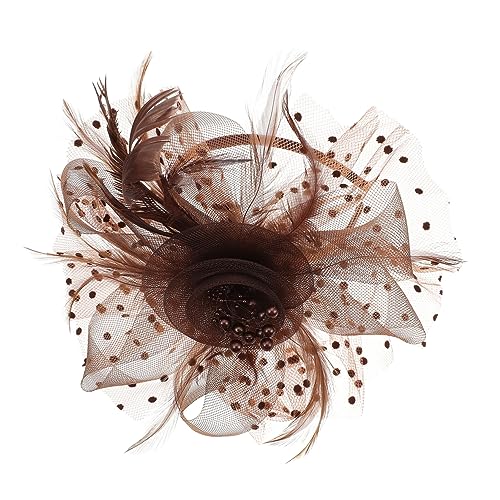 Hemobllo Vintage Haarschmuck Damen Haarband mit Perlen und Netzblumen Leichtes Kopfschmuck für Hochzeit Party Braut und Festliche Anlässe Stilvolles Dekoratives Haarband Hemobllo Vintage Haarschmuck Damen Haarband mit Perlen und Netzblumen Leichtes Kopfschmuck für Hochzeit Party Braut und Festliche Anlässe Stilvolles Dekoratives Haarband von Hemobllo