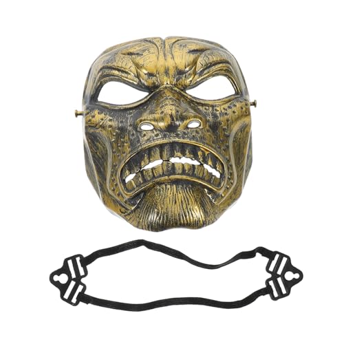 Hemobllo Vintage Sparta Krieger Maske Goldene Römische Soldaten Maske Realistische Handarbeit Halloween Cosplay Party Vollgesichtsmaske Wiederverwendbar Hemobllo Vintage Sparta Krieger Maske Goldene Römische Soldaten Maske Realistische Handarbeit Halloween Cosplay Party Vollgesichtsmaske Wiederverwendbar von Hemobllo
