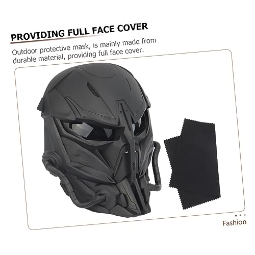 Hemobllo Vollgesichtsmaske Cosplay Maske Atmungsaktiv Leicht Verstellbar Herren Fasching Kostüm Schwarz Hemobllo Vollgesichtsmaske Cosplay Maske Atmungsaktiv Leicht Verstellbar Herren Fasching Kostüm Schwarz von Hemobllo