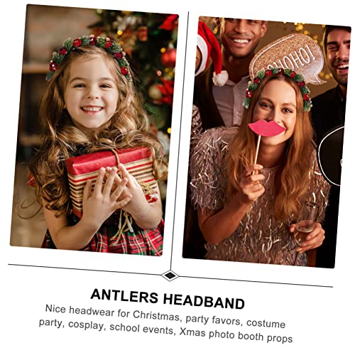 Hemobllo Weihnachtlicher Glocken Haarreif mit und Blumenkranz Leichtes Sicheres Stirnband für Damen Festliche Haarschmuckdekoration zu Weihnachten und Partys Hemobllo Weihnachtlicher Glocken Haarreif mit und Blumenkranz Leichtes Sicheres Stirnband für Damen Festliche Haarschmuckdekoration zu Weihnachten und Partys von Hemobllo