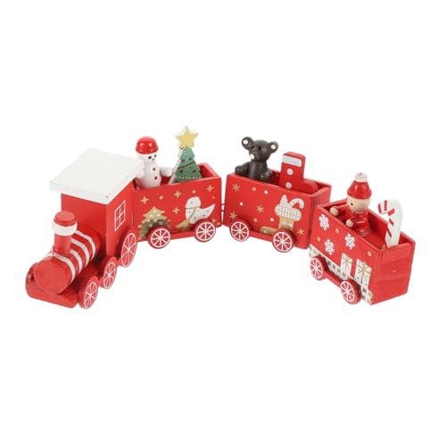 Hemobllo Weihnachtlicher Holz Mini Zug Dekorativ Handbemalt Langlebig als Tisch und Partyornament Festliche Eisenbahn für Weihnachtsdeko Hemobllo Weihnachtlicher Holz Mini Zug Dekorativ Handbemalt Langlebig als Tisch und Partyornament Festliche Eisenbahn für Weihnachtsdeko von Hemobllo