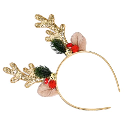 Hemobllo Weihnachtlicher Rentier Haarreif mit Goldfarbenen Glöckchen Funkelndem Pailletten Design Rutschfest und Bequem für Weihnachtsfeiern Partys und Festliche Anlässe Hemobllo Weihnachtlicher Rentier Haarreif mit Goldfarbenen Glöckchen Funkelndem Pailletten Design Rutschfest und Bequem für Weihnachtsfeiern Partys und Festliche Anlässe von Hemobllo