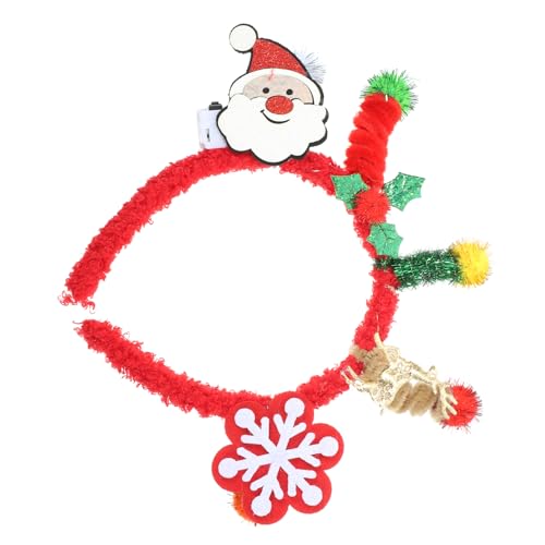 Hemobllo Weihnachtliches Haarband Rotes Glocken Stirnband Weicher Komfortabler Weihnachts Haarschmuck Festliches Accessoire für Damen Cosplay und Party von Hemobllo