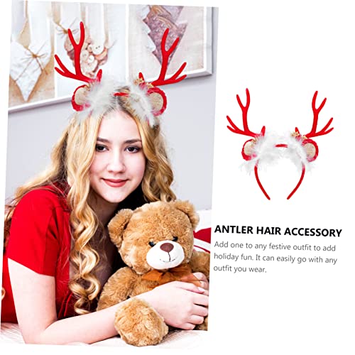 Hemobllo Weihnachtliches Rentiergeweih Haarreif aus Strapazierfähigem Harz und Handgefertigt Flexibel und Leicht für Kinderkostüme Karneval Weihnachtsfeiern und Partyaccessoire von Hemobllo