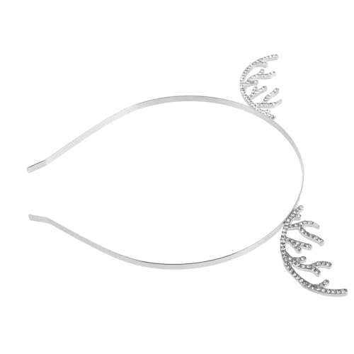 Hemobllo Weihnachts Stirnband mit Geweih und Schneeflocken Festliches Haarband für Damen und Mädchen Komfortabel und Rutschfest für Weihnachts und Halloween Partys von Hemobllo