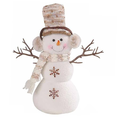 Hemobllo Weihnachtsdekoration Weihnachtsmann Puppe aus Baumwolle Kuscheliges Dekoobjekt Niedliche Tischfigur für Weihnachtsfeier Wohnzimmer von Hemobllo