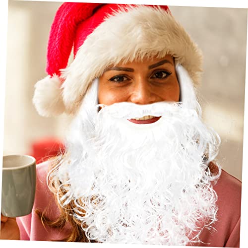 Hemobllo Weihnachtsmann Perücken mit und Verstellbarem Hut Polyester Fasching Kostüm Zubehör für Weihnachten Karneval Party und Bühnenauftritte Hemobllo Weihnachtsmann Perücken mit und Verstellbarem Hut Polyester Fasching Kostüm Zubehör für Weihnachten Karneval Party und Bühnenauftritte von Hemobllo