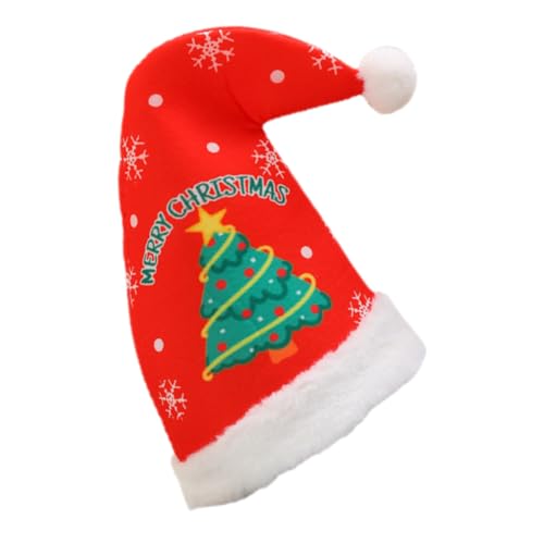 Hemobllo Weihnachtsmütze aus Weichem Plüsch und PP Baumwolle Festliches Design mit Bunten Mustern Verstellbar für Damen und Herren als Party Kostüm Kopfdekoration für Weihnachten Hemobllo Weihnachtsmütze aus Weichem Plüsch und PP Baumwolle Festliches Design mit Bunten Mustern Verstellbar für Damen und Herren als Party Kostüm Kopfdekoration für Weihnachten von Hemobllo