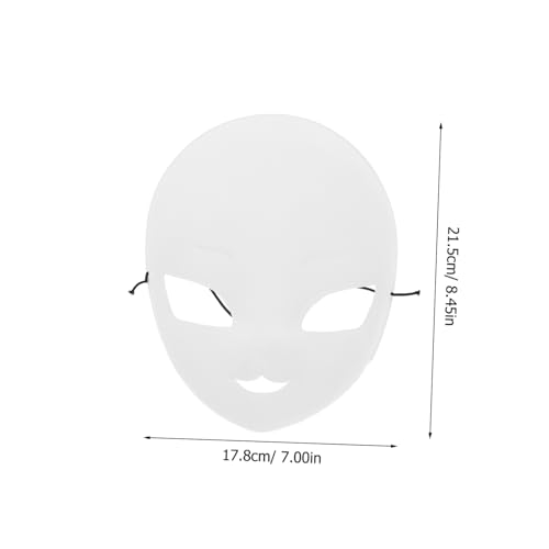 Hemobllo Weiße DIY Vollgesichtsmaske aus Dickem Kunststoff Blanko und Handbemalbar Vielseitig für Halloween Karneval Cosplay Maskenball und Kreative Bastelprojekte Geeignet Hemobllo Weiße DIY Vollgesichtsmaske aus Dickem Kunststoff Blanko und Handbemalbar Vielseitig für Halloween Karneval Cosplay Maskenball und Kreative Bastelprojekte Geeignet von Hemobllo