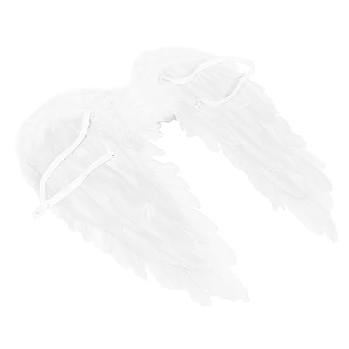 Hemobllo Weiße Engelsflügel aus Federn Leichtes Cosplay Accessoire für Erwachsene und Elastisch Strapazierfähig Festlich für Weihnachts und Partydekoration Hemobllo Weiße Engelsflügel aus Federn Leichtes Cosplay Accessoire für Erwachsene und Elastisch Strapazierfähig Festlich für Weihnachts und Partydekoration von Hemobllo