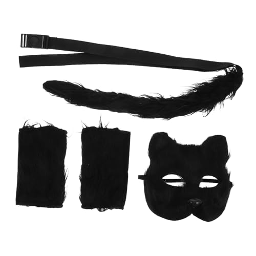 Hemobllo Wolf Kostüm Erwachsene Cosplay Tierkostüm mit Maske Handschuhen und Langlebiges Halloween Kostüm Zubehör für Kostümparty und Rollenspiel von Hemobllo