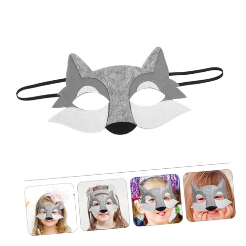 Hemobllo Wolfkopf Masquerade Party Maske aus Filz Leichte Cosplay Verkleidung für Komfortabel und Atmungsaktiv für Halloween Kostümpartys und Festivals Hemobllo Wolfkopf Masquerade Party Maske aus Filz Leichte Cosplay Verkleidung für Komfortabel und Atmungsaktiv für Halloween Kostümpartys und Festivals von Hemobllo