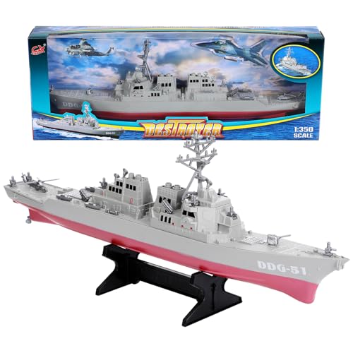 Hemobllo Zerstörer Schlachtschiff Modell aus Hochwertigem Dekoratives für Jungen und Regaldekoration Schlafzimmer und Militärfans Hemobllo Zerstörer Schlachtschiff Modell aus Hochwertigem Dekoratives für Jungen und Regaldekoration Schlafzimmer und Militärfans von Hemobllo